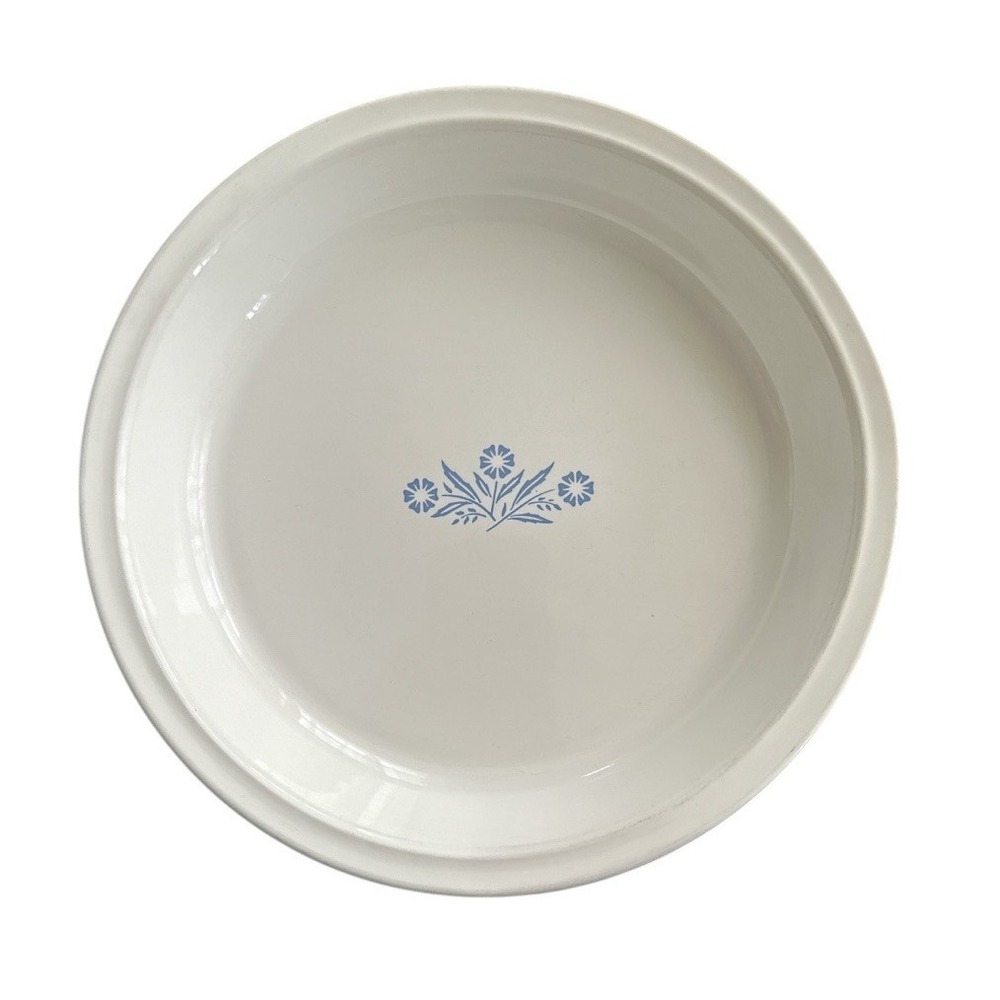 Vintage Corning Ware Blue Cornflower P-309 Pie Plate Baking‎ Serve Dish 9"